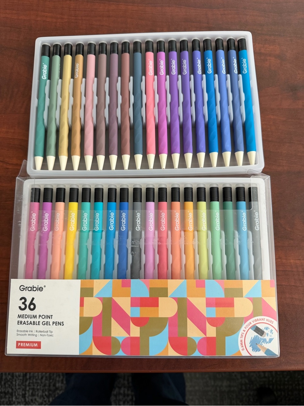 Grabie 36-Pack Medium Point Erasable Gel Pens - Multicolor - Picture 2 of 2